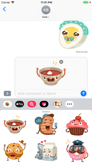 Animated Meals Stickers(圖2)-速報App