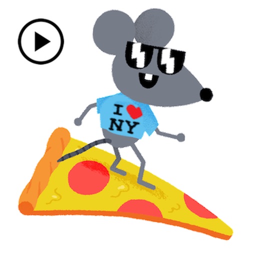 Animated Pizza Rats Sticker Icon