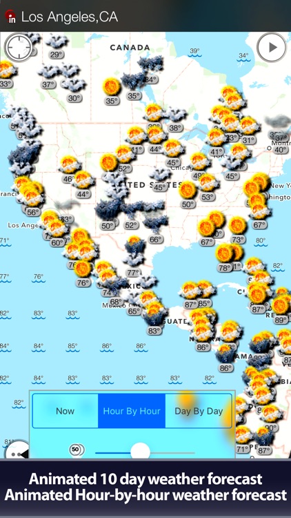 Weather and wind map