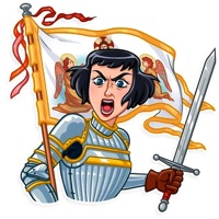 Joan Of Arc Heroine Sticker