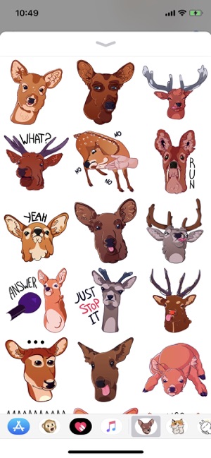 Deer Emoji Funny Stickers(圖1)-速報App