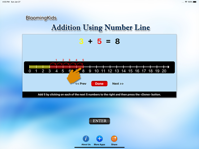 Addition Using Number Line(圖2)-速報App