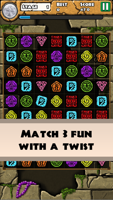 Aztec Temple Quest - Match 3Capture d'écran de 1