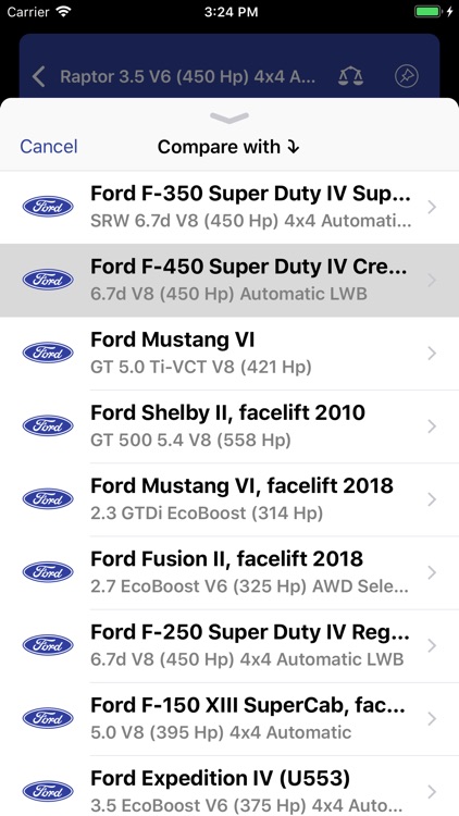 Ford Specs ◆ screenshot-5