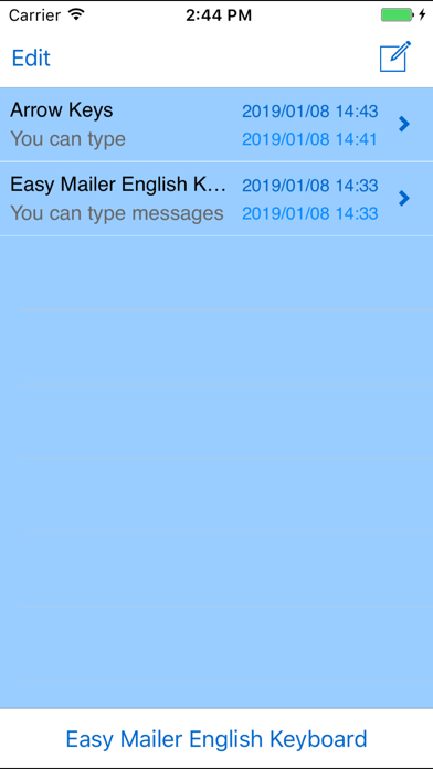 Easy Mailer English Keyboard Screenshot 2