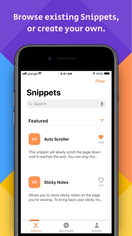 Safari Snippets