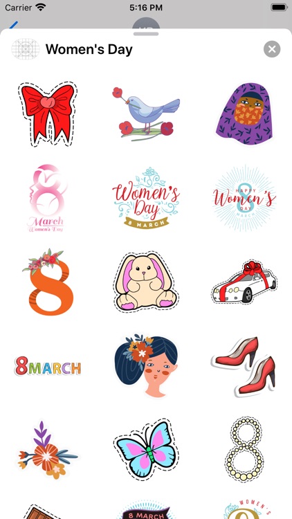 Go Girl - Women's Day Stickers