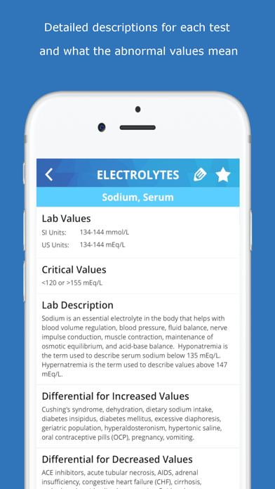 Lab Values Medical Re... screenshot1