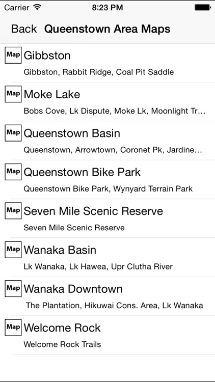 TrailMapps: Queenstown