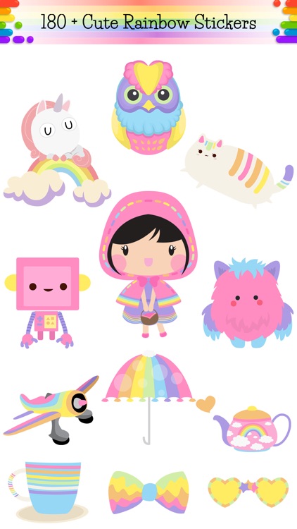 Rainbow iMessage Stickers