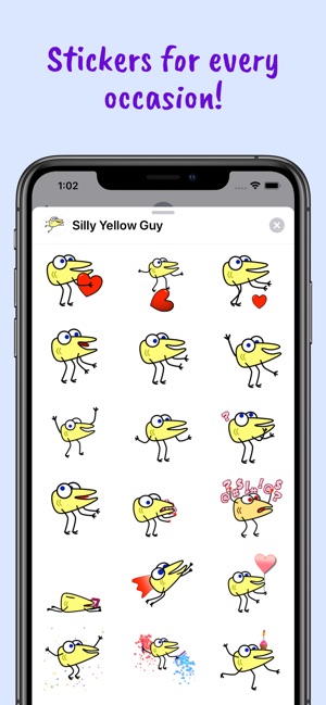 Silly Yellow Guy Stickers(圖2)-速報App