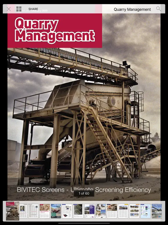 Captura de Pantalla 1 Quarry Management Magazine iphone