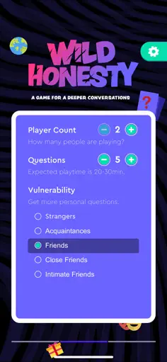 Wild Honesty: A Party Game for Deeper Conversations - Screenshot 4