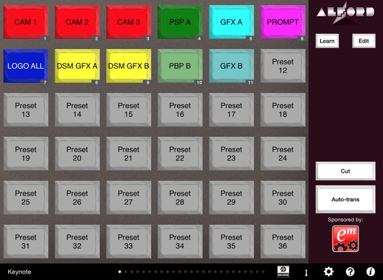 Alford Preset Remote