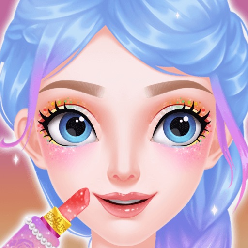 爱莎公主化妆游戏logo