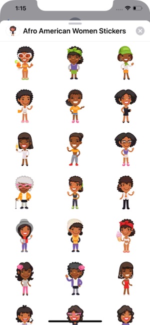 Afro American Women Stickers
