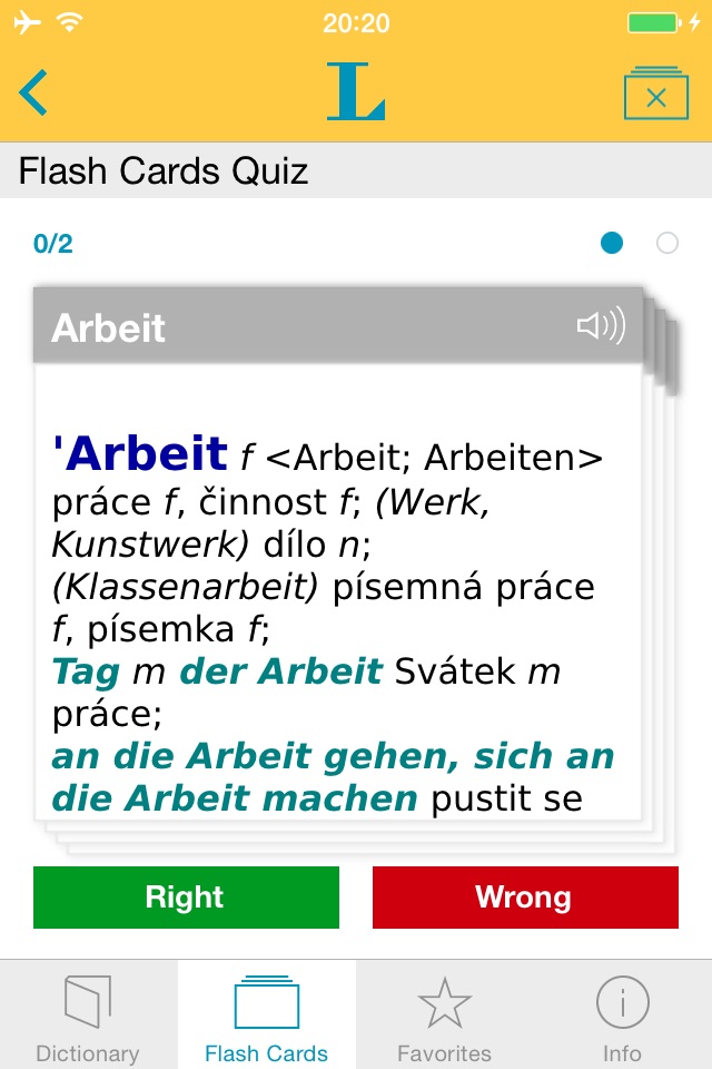 Tschechisch DE Wörterbuch screenshot 3