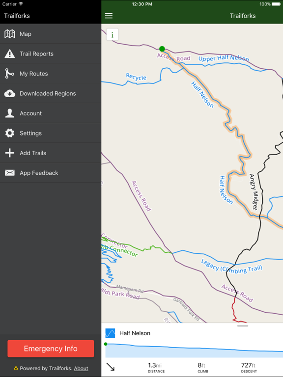 Trailforks - Mountain Bike Trail Map screenshot