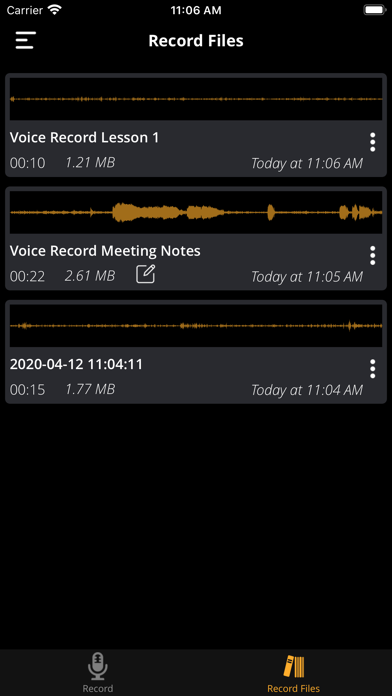Voice Record HD screenshot 3