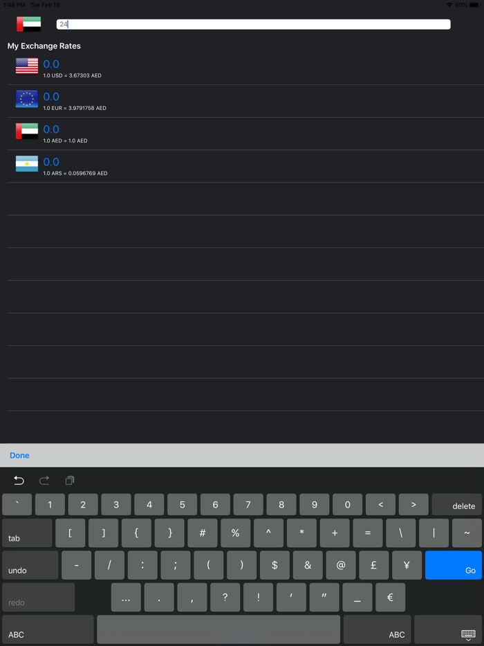 The Currency Exchange app