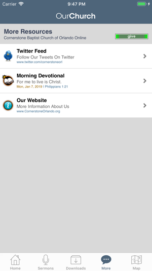 Cornerstone Baptist of Orlando(圖4)-速報App