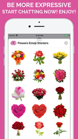 Flowers Emoji Stickers(圖9)-速報App