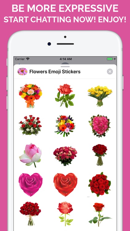 Flowers Emoji Stickers screenshot-8