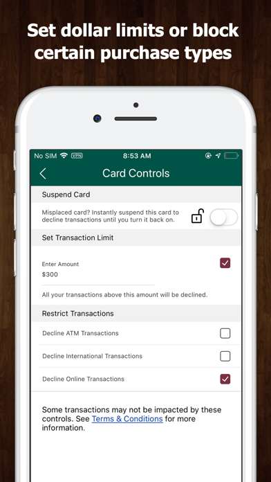 Central One FCU Card Control screenshot 3