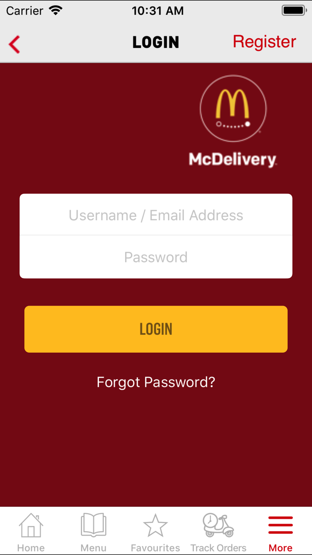 Track mcdelivery
