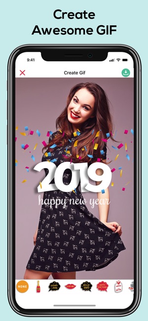 New Year GIF Creator(圖1)-速報App