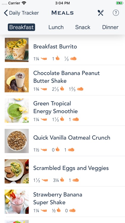 Daily Food Tracker