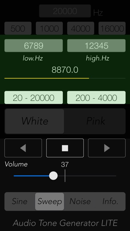 Audio Tone Generator Lite screenshot-3