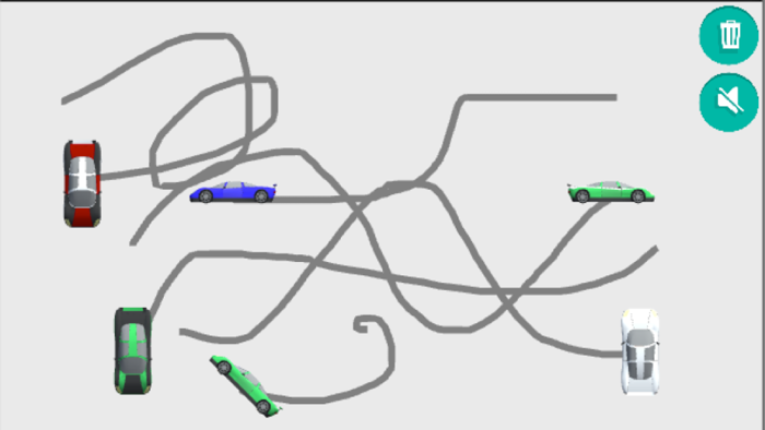 はしるくるまのお絵かき