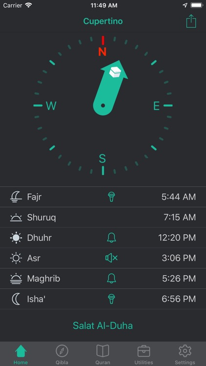 Muezzin - Prayer Times & Qibla
