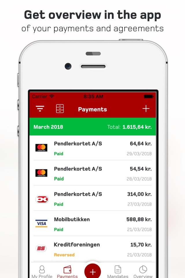 Betalingsservice screenshot 4