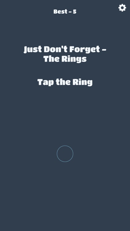 Rings - Just Don't Forget