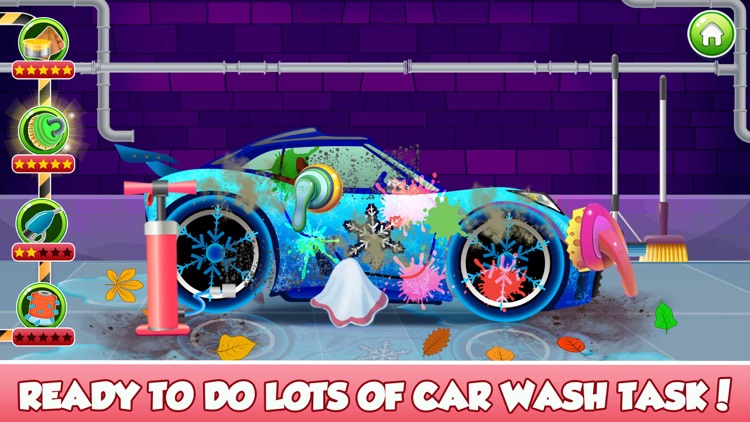 Girls Car Wash Workshop Game