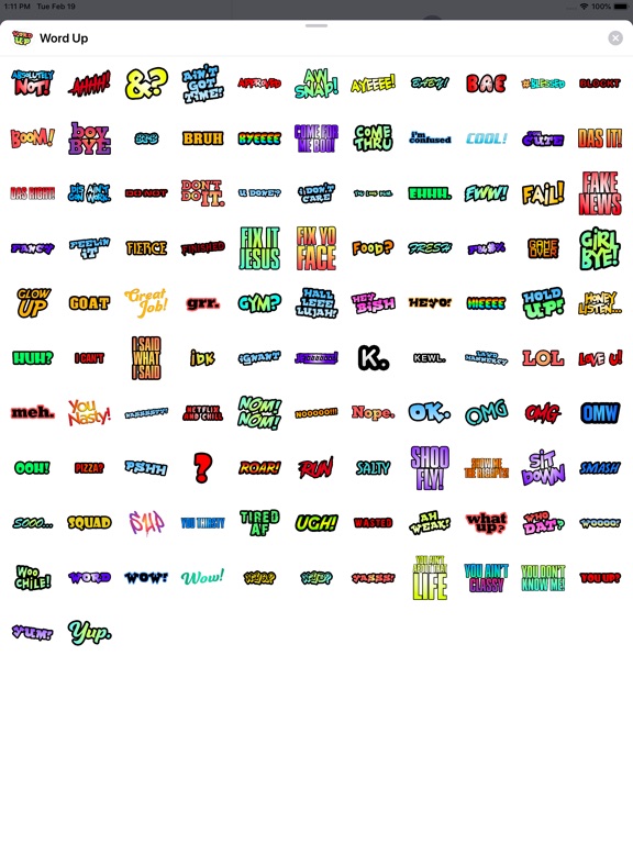 Word Up - Stickers image #1