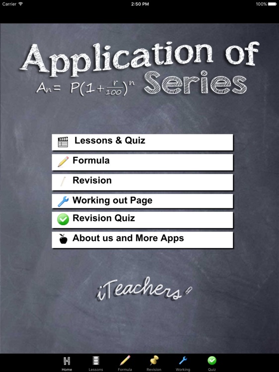 Application of Series Lessons