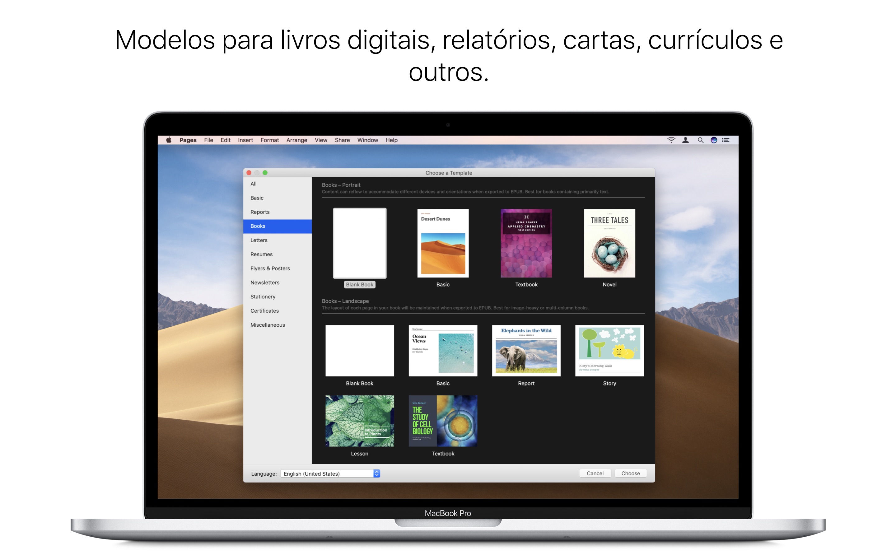 Screenshot do app Pages
