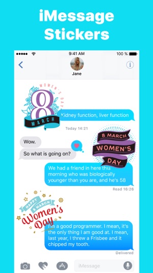 Women's Day Wish Stickers Emo(圖3)-速報App