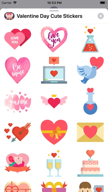 Valentine Day Cute Stickers