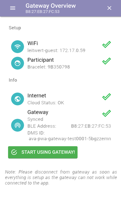 Ava Gateway Setup screenshot 2