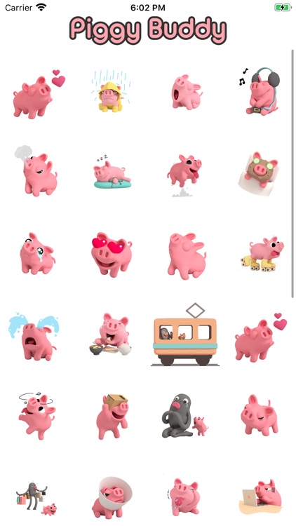 Stickers for Piggy Buddy
