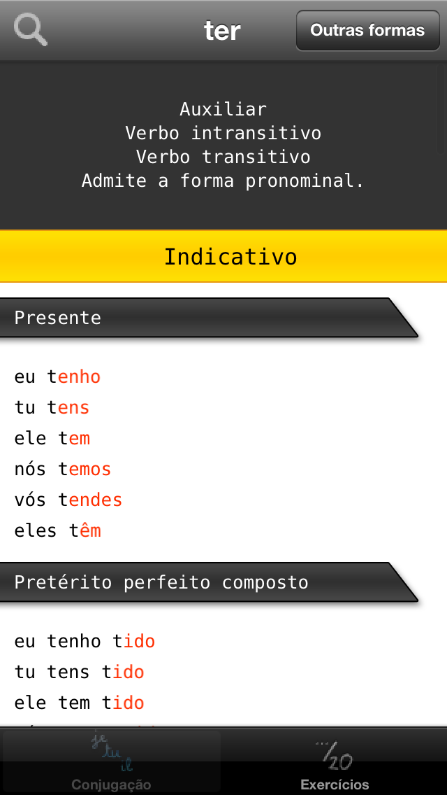 How to cancel & delete Portuguese Conjugation - Conjugate from iphone & ipad 3