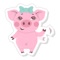 Icon Pink Piggy Animated Stickers