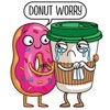 Cute Donut And Friends Sticker