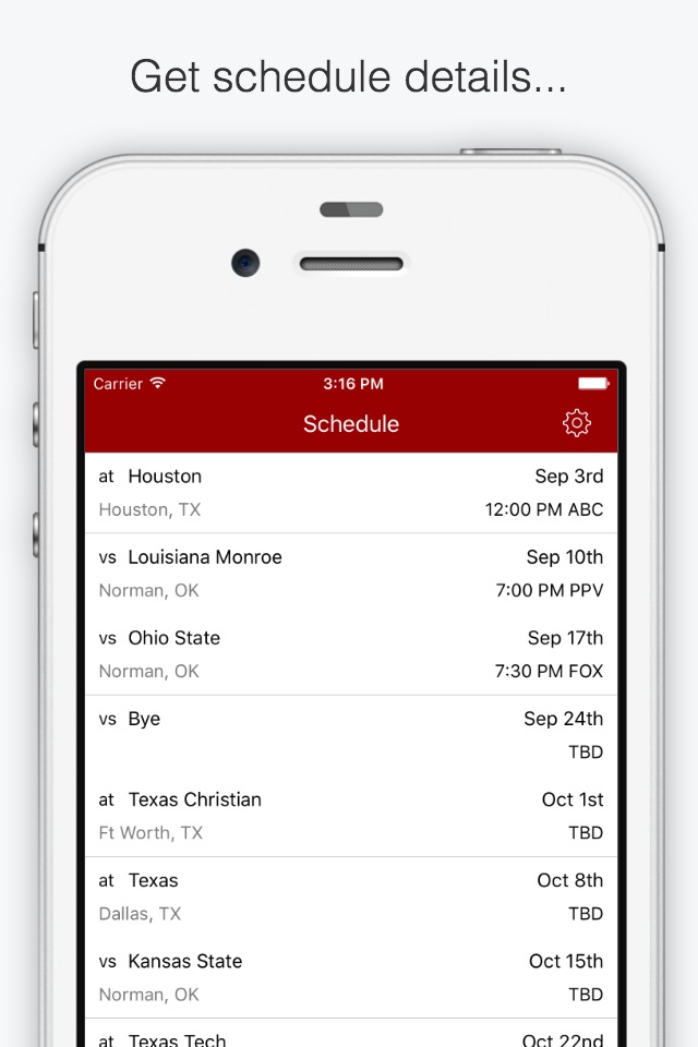 SoonerApp Oklahoma Football screenshot 4