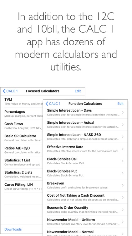 CALC 1 Financial Calculator