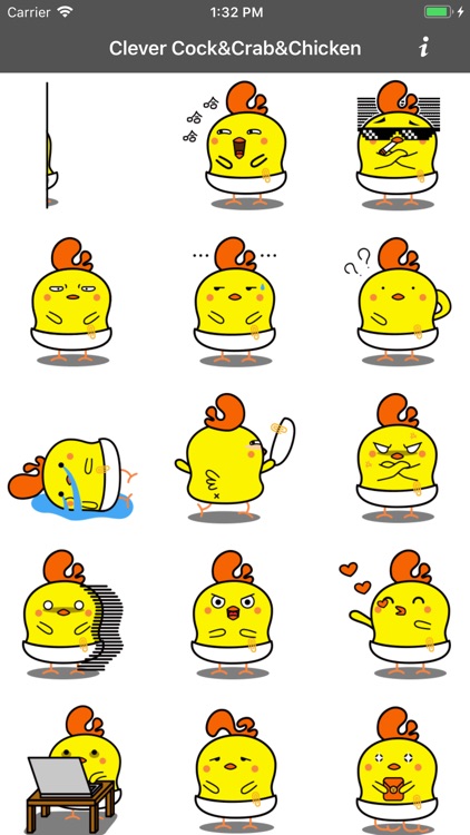 Clever Cock&Crab Stickers